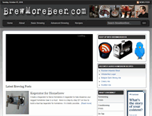Tablet Screenshot of brewmorebeer.com